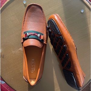 Tan loafer shoes size 42 , new with no tag